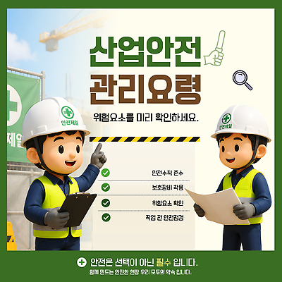 편집이미지 산업 컨셉 안전 장비 파일형식 벡터 관리 요령 위험 예방 작업자 건축 안전장비 체크리스트 정보 교육 자료 AI파일 이미지편집 산업안전