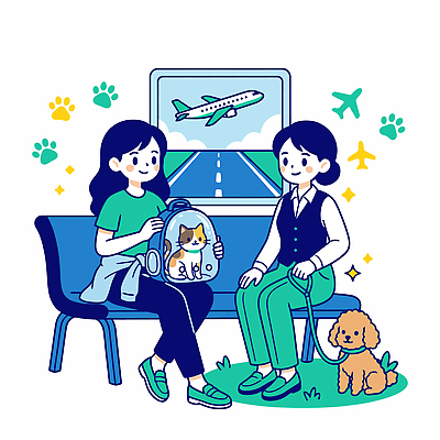 여자 반려견 여행 이동 의자 가방 일러스트 비행기 친구 반려동물 여행가방 개 강아지 공항 즐거움 대기실 이동가방 국내일러스트 AI파일 동물 잡화 감정 가구 컨셉 포유류 관계 항공교통 교통시설 대중교통 사람 공간 파일형식 벡터 반려용품 교통수단 생활용품 교통 오브젝트 시설