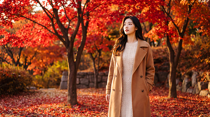 JPG 나무 편집이미지 공원 여자 길 단풍 자연 나뭇잎 표정 풍경 걷기 산책 외투 가을 의료성형뷰티 편집실사 AI인물포토 AI콘텐츠 식물 계절 공공시설 상의 잎 모션 휴식 사람 CG 생태계 파일형식 AI포토 옷 컨셉 시설