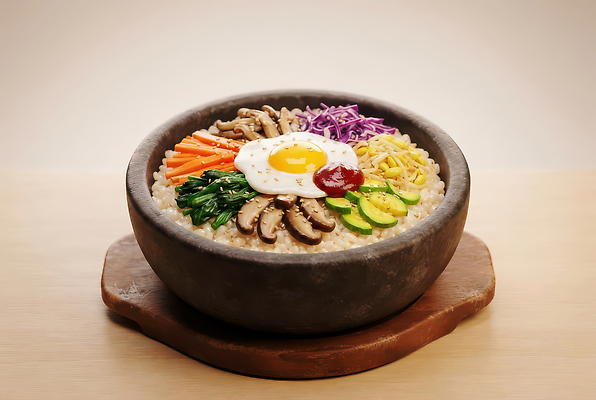 JPG 편집이미지 한식 음식 채소 재료 식탁 밥 한국 요리 계란 식사 전통음식 맛 비빔밥 이미지편집 AI컴퓨터그래픽 AI콘텐츠 전통 아시아 컨셉 탁자 알 파일형식 나라 가구 생활용품 오브젝트