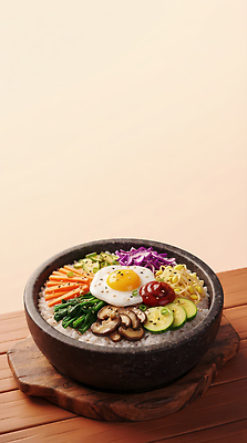 JPG 편집이미지 그릇 한식 채소 재료 밥 한국 요리 계란 식사 당근 전통음식 맛 비빔밥 건강식 이미지편집 AI컴퓨터그래픽 AI콘텐츠 전통 식기 아시아 음식 컨셉 뿌리채소 알 파일형식 나라