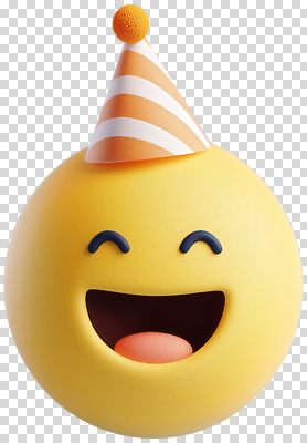 편집이미지 모자 디자인 기념일 감정 얼굴 공 웃음 장난감 노란색 파티 축하 생일 즐거움 PNG 잡화 컬러 컨셉 표정 이벤트 신체부위 파일형식 사람