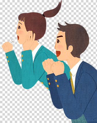 편집이미지 스포츠 응원 함께함 표정 대화 두명 친구 소리 기쁨 즐거움 PNG 감정 컨셉 관계 말하기 사람 파일형식 모션