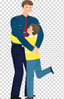 편집이미지 남자 행복 감정 아들 어린이 가족 포옹 사랑 파란색 노란색 만남 작업 아빠 PNG 컬러 컨셉 관계 안기 사람 파일형식 모션