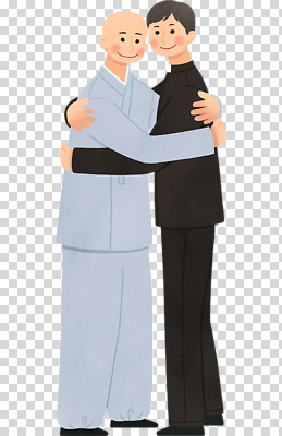 편집이미지 옷 남자 행복 감정 상징 관계 포옹 사람 친구 검은색 회색 만남 연결 PNG 소통 컬러 컨셉 안기 파일형식 모션