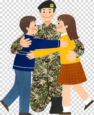 편집이미지 행복 어린이 가족 안기 포옹 대화 사랑 일상 기쁨 군인 만남 아빠 군복 PNG 직업 감정 컨셉 유니폼 관계 모션 말하기 사람 라이프 국군 파일형식 옷 생활