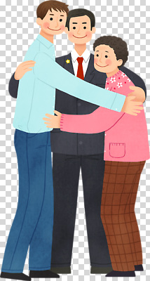 편집이미지 행복 감정 가족 관계 포옹 함께함 따뜻함 사랑 미소 사람 정장 캐주얼 친구 만남 PNG 옷 컨셉 안기 표정 파일형식 모션