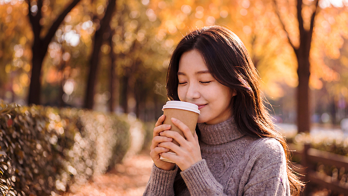 JPG 편집이미지 손 공원 여자 행복 길 커피 자연 단풍나무 나뭇잎 미소 풍경 컵 마시기 가을 의료성형뷰티 편집실사 AI인물포토 AI콘텐츠 나무 식기 계절 공공시설 감정 음료 단풍 잎 모션 표정 사람 신체부위 CG 생태계 파일형식 AI포토 식물 시설
