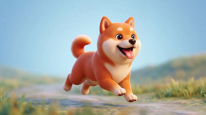 JPG 동물 편집이미지 행복 반려견 놀이 하늘 웃음 초원 달리기 강아지 성격 시바견 편집3D AI컴퓨터그래픽 AI콘텐츠 감정 모션 표정 반려동물 3D 개 파일형식 포유류 디지털합성
