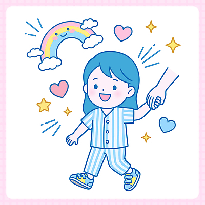 손 어린이 무지개 일러스트 사람 걷기 희망 하트 즐거움 국내일러스트 AI파일 자연요소 모양 감정 모션 신체부위 파일형식 벡터