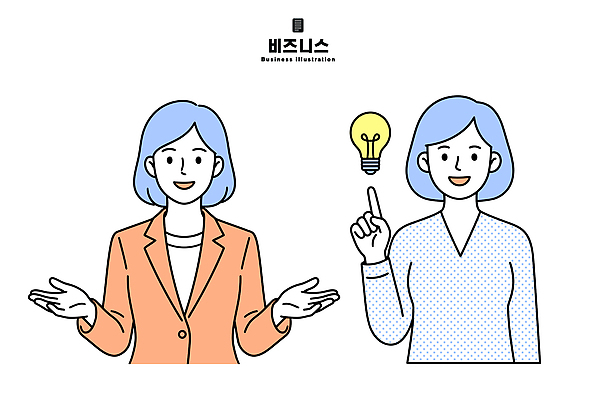 손 여자 생각 일러스트 비즈니스 전구 아이디어 표정 대화 설명 비즈니스우먼 의견 공유 창의성 국내일러스트 AI파일 컨셉 모션 말하기 사람 신체부위 직장인 파일형식 벡터 직업