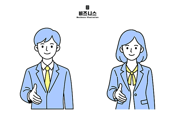 손 여자 남자 일러스트 비즈니스 회의 직장 협상 정장 인사 비즈니스맨 비즈니스우먼 국내일러스트 AI파일 옷 회사 사람 신체부위 예절 직장인 파일형식 벡터 직업