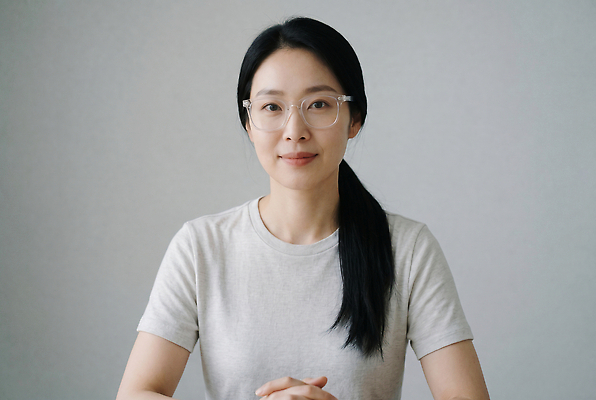 JPG 편집이미지 여자 안경 표정 앉기 회색 피부관리 스킨케어 의료성형뷰티 편집실사 AI인물포토 AI콘텐츠 잡화 컬러 모션 사람 뷰티 CG 파일형식 AI포토
