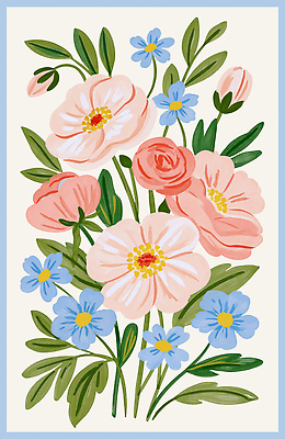 식물 꽃 감각 생태계 파일형식 꽃다발 그림 자연 부드러움 백그라운드 화초 장식 예술 꽃잎 국내일러스트 PSD 일러스트