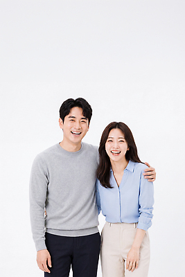JPG 편집이미지 부부 여자 남자 행복 함께함 따뜻함 표정 사랑 웃음 두명 일상 기쁨 의료성형뷰티 편집실사 AI인물포토 AI콘텐츠 커플 감정 컨셉 사람 라이프 CG 파일형식 AI포토 관계 생활