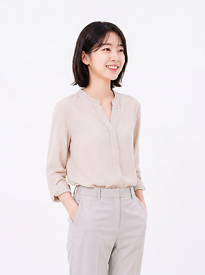 JPG 편집이미지 헤어스타일 손 옷 여자 패션 비즈니스 밝음 미소 주머니 의료성형뷰티 편집실사 AI인물포토 AI콘텐츠 표정 사람 신체부위 CG 파일형식 AI포토