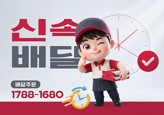 PSD 편집이미지 음식 배달원 배송 서비스 주문 신속배달 이미지편집 직업 파일형식