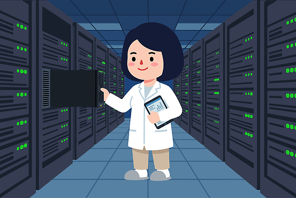 일러스트 기술 관리 일상 전자제품 자료 과학기술 정보 작업 네트워크 전문직 과학자 시스템 점검 서버 서버실 국내일러스트 AI파일 직업 과학 라이프 학자 파일형식 벡터 생활