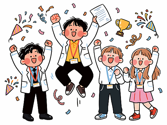 학생 종이 일러스트 성공 미래 협력 웃음 장식 친구 운동 파티 기쁨 모임 구직 축하 상 꽃가루 대회 차분 국내일러스트 AI파일 감정 컨셉 관계 표정 건강 이벤트 가루 상패 파일형식 벡터 우승 최고