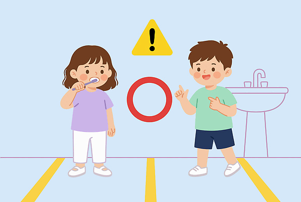 일러스트 장난 학교 건강 경고 소녀 소년 물 친구 학습 욕실 위생 칫솔 화장실 안전수칙 규칙 손씻기 국내일러스트 AI파일 자연요소 여자 교육 남자 어린이 관계 안전 위생용품 씻기 파일형식 벡터 생활용품 사람 청결 오브젝트