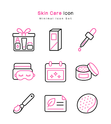 디자인 일러스트 선물 뷰티 화장품 달력 상품 크림 오브젝트 피부관리 로션 패키지 스킨케어 클렌징 마스크팩 세럼 미니멀 국내일러스트 AI파일 청결 팩 파일형식 벡터 위생