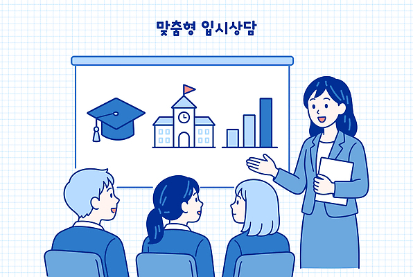 학생 교육 일러스트 수업 그래프 대화 설명 파란색 학습 스크린 강사 정보 발표 그룹 입시 상담 대학교 소통 세미나 진로 국내일러스트 AI파일 직업 컬러 컨셉 학교 모션 말하기 파일형식 벡터