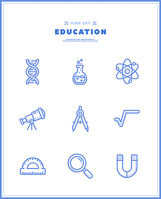 교육 과학 일러스트 통계 자 망원경 화학 DNA 플라스크 그림 생물학 확대경 자석 물리학 국내일러스트 AI파일 문구용품 실험기구 생명공학 물리 파일형식 벡터 의학 오브젝트