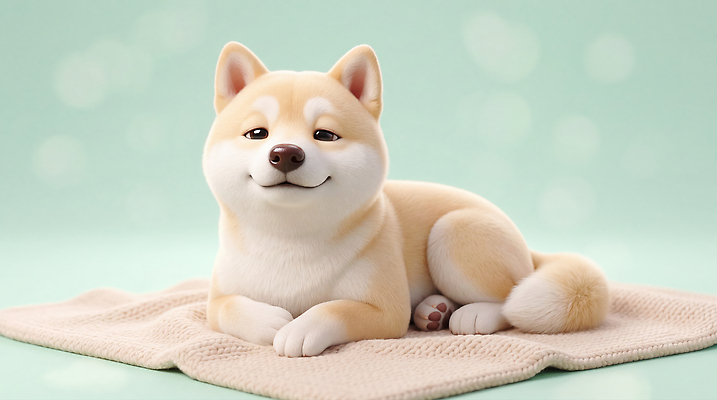 JPG 동물 편집이미지 행복 휴식 반려동물 귀여움 강아지 편안함 담요 진돗개 이미지편집 AI컴퓨터그래픽 AI콘텐츠 감정 컨셉 감각 개 파일형식 포유류