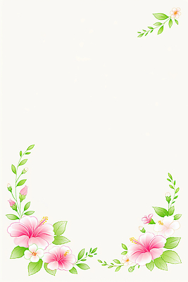 JPG 식물 디자인 꽃 분홍색 일러스트 장식 초록색 흰색 국내일러스트 AI일러스트 AI콘텐츠 컬러 파일형식
