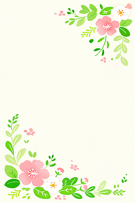 JPG 디자인 꽃 분홍색 잎 일러스트 프레임 장식 흰색 그림 국내일러스트 AI일러스트 AI콘텐츠 식물 컬러 파일형식