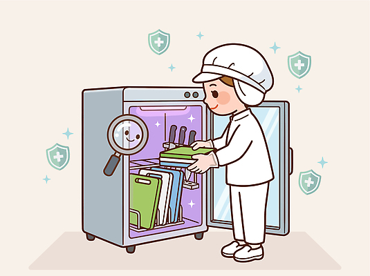 어린이 일러스트 주방용품 선반 일상 주방 오브젝트 정리 냉장고 방역 소독 국내일러스트 AI파일 가구 생활용품 사람 라이프 가전제품 파일형식 벡터 생활