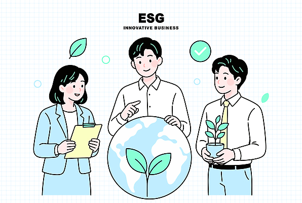 식물 지구 일러스트 회사 비즈니스 회의 아이디어 관리 사람 환경 에너지 사회 변화 토론 문서 개발 책임감 ESG 국내일러스트 AI파일 컨셉 경영 공동체 파일형식 벡터