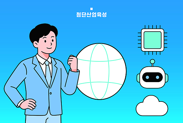 남자 산업 포즈 일러스트 미래 기술 웃음 사람 자료 기계 정보 연결 로봇 클라우드서비스 산업발전 국내일러스트 AI파일 컨셉 표정 서비스 파일형식 벡터