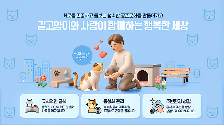 PSD 템플릿 거리 사람 평화 귀여움 도시 먹이 공존 길고양이 돌봄 보살핌 이미지템플릿 컨셉 모션 고양이 파일형식 포유류 반려동물 동물