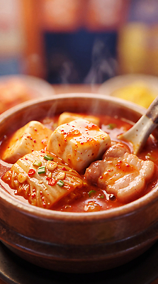 JPG 편집이미지 한식 채소 재료 요리 식사 전통음식 뜨거움 양념 맛 두부 국물 김치찌개 이미지편집 AI컴퓨터그래픽 AI콘텐츠 전통 음식 컨셉 찌개 파일형식