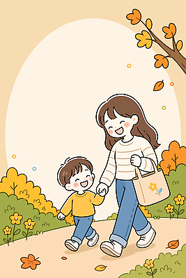 나무 공원 꽃 행복 아들 어린이 일러스트 가족 자연 엄마 웃음 소풍 걷기 손잡기 가을 즐거움 주말 국내일러스트 AI파일 식물 계절 공공시설 감정 관계 모션 표정 사람 야외활동 생태계 파일형식 벡터 시설