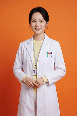 JPG 편집이미지 직업 여자 의학 건강 웃음 치료 의사 가운 의사가운 전문직 의료성형뷰티 편집실사 AI인물포토 AI콘텐츠 옷 표정 사람 의료진 CG 파일형식 AI포토