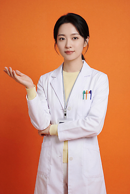 JPG 편집이미지 손 옷 여자 의학 표정 설명 학습 의사 의사가운 전문직 의료성형뷰티 편집실사 AI인물포토 AI콘텐츠 직업 교육 모션 사람 신체부위 의료진 가운 CG 파일형식 AI포토