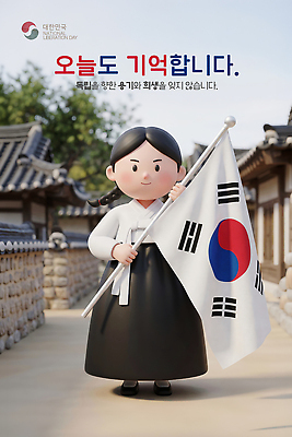 PSD 편집이미지 여학생 기념일 거리 기념 한국 소녀 희망 역사 국기 태극기 한복 광복절 독립기념일 편집3D 학생 한국전통 여자 감정 아시아 어린이 이벤트 공휴일 3D 전통의상 국경일 광복 독립 파일형식 전통 나라 사람 디지털합성