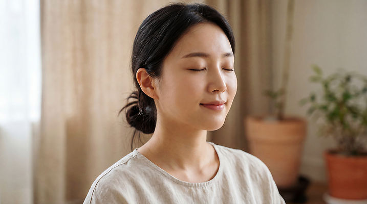 JPG 식물 편집이미지 여자 방 마음 명상 의료성형뷰티 편집실사 AI인물포토 AI콘텐츠 사람 CG 파일형식 AI포토