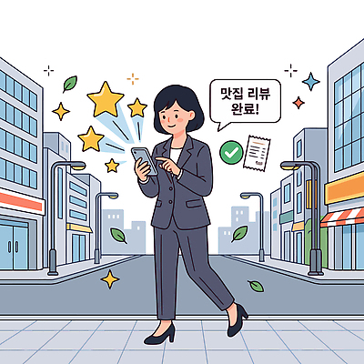 여자 일러스트 바람 나뭇잎 조명 거리 표정 사람 스마트폰 걷기 마을 상점 도시 도심 확인 맛집 리뷰 국내일러스트 AI파일 자연요소 잎 모션 날씨 핸드폰 스마트기기 파일형식 벡터 식물 전자제품