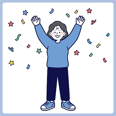 여자 행복 종이 할머니 일러스트 응원 웃음 친구 기쁨 축하 즐거움 마라톤 놀기 치매 치매극복의날 국내일러스트 AI파일 기념일 노년 감정 컨셉 관계 모션 표정 사람 경기 질병 육상스포츠 파일형식 벡터 스포츠 의학 이벤트 성인