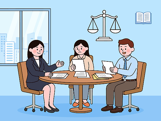 여자 남자 일러스트 창문 회의 설명 사무실 자료 도시 도움 질문 법률가 고객 계약 서비스 상담 문서 법 변호사 상담실 전문 조언 국내일러스트 AI파일 직업 컨셉 비즈니스 모션 사람 파일형식 벡터