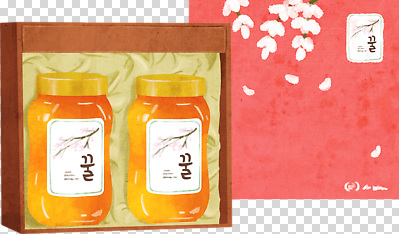 편집이미지 디자인 꽃 음료 음식 분홍색 백그라운드 자연 건강 선물 상자 상점 상품 벌 그림 꿀 PNG 식물 컬러 곤충 생태계 파일형식 동물