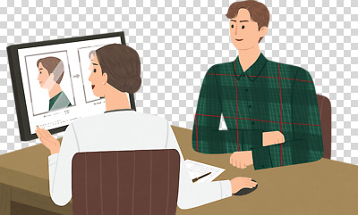 편집이미지 여자 남자 표정 대화 컴퓨터 사무실 모니터 정보 업무 상담원 고객 집중 상담 PNG 전문 컨셉 비즈니스 말하기 사람 전자제품 작업 사무원 파일형식 직업 모션