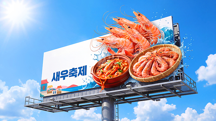 PSD 편집이미지 음식 바다 하늘 새우 광고판 요리 이벤트 식당 축제 신선 시장 알림 해산물 옥외광고 지역축제 이미지편집 알림판 갑각류 상점 판 파일형식 동물