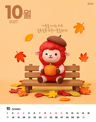 PSD 나무 편집이미지 계절 단풍 잎 벤치 호박 달력 가을 양 10월 이미지편집 정미년 붉은양 붉은양캐릭터 식물 동물캐릭터 채소 의자 포유류 날짜 파일형식 2027년 동물 캐릭터 가구 연도 생활용품 오브젝트