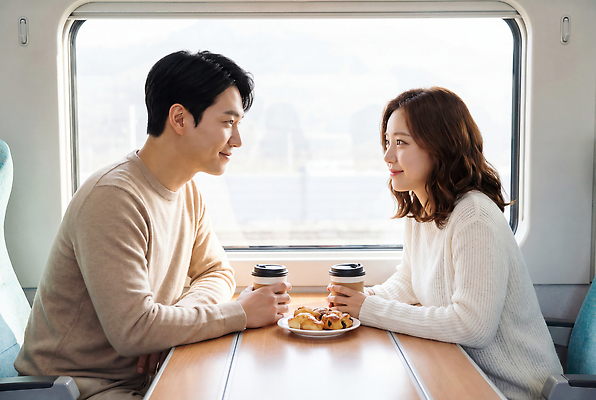JPG 편집이미지 커피 음료 빵 여행 탁자 디저트 대화 앉기 기차 분위기 즐거움 의료성형뷰티 차분 편집실사 AI인물포토 AI콘텐츠 감정 음식 육상교통 가구 컨셉 모션 대중교통 말하기 CG 파일형식 AI포토 교통수단 생활용품 교통 오브젝트