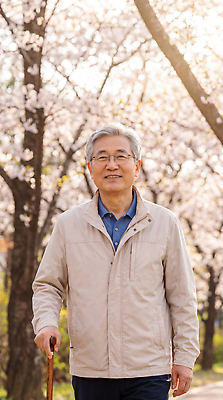 JPG 나무 편집이미지 공원 노년 남자 꽃 중년 자연 날씨 풍경 햇빛 걷기 봄 산책 벚꽃 의료성형뷰티 편집실사 AI인물포토 AI콘텐츠 식물 계절 공공시설 모션 휴식 사람 성인 빛 CG 생태계 파일형식 AI포토 컨셉 시설