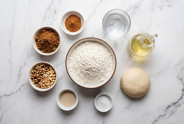 JPG 편집이미지 그릇 재료 요리 물 견과류 고명 기름 설탕 준비 반죽 밀가루 소금 계량 호떡 편집실사 AI포토 AI콘텐츠 자연요소 식기 가루 CG 겨울간식 파일형식 디저트 음식